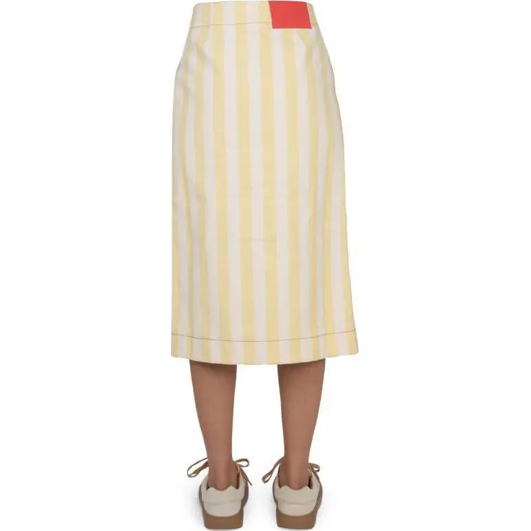 Sunnei Striped Midi Skirt-1