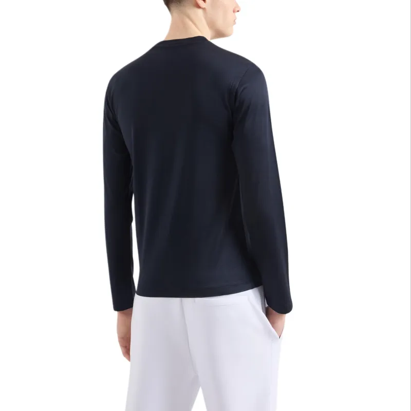 EMPORIO ARMANI Asv Lyocell blend Jersey Jumper-2