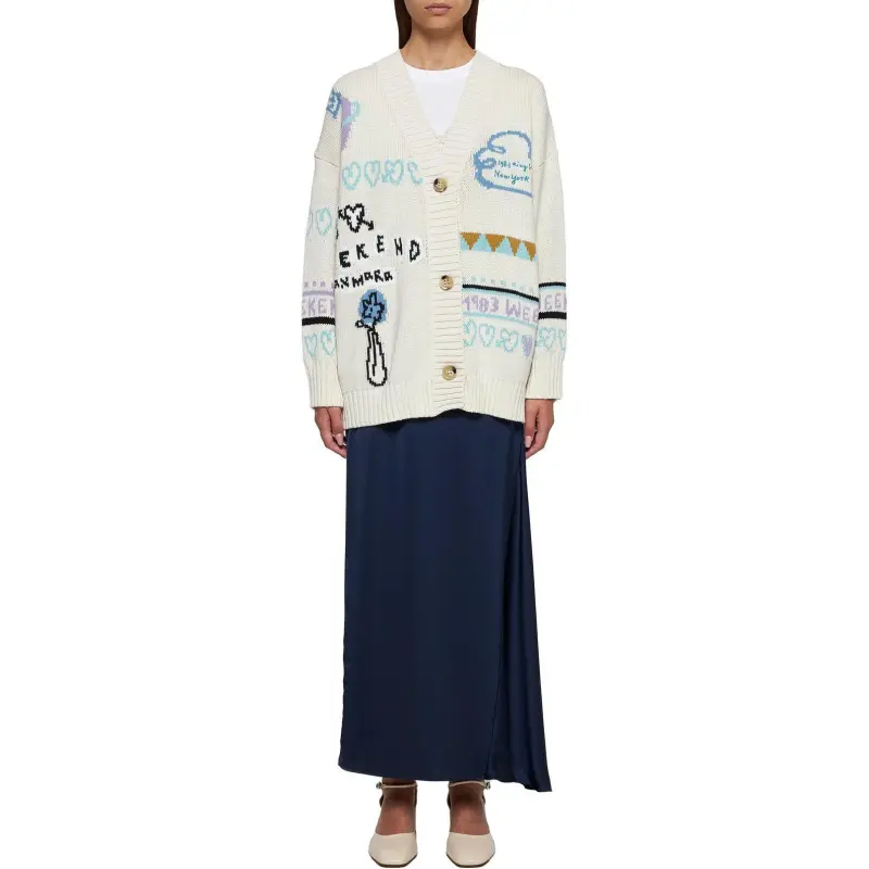 WEEKEND MaxMara Acacia Oversized Knitted Cardigan-1