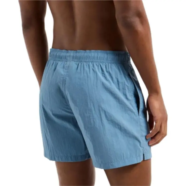 EMPORIO ARMANI Swim Shorts With Vertical Logo Embroidery-2
