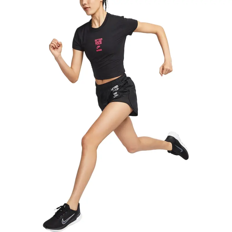 Nike After Dark Tour Women's Slim Short Sleeve Cropped T Shirt-2
