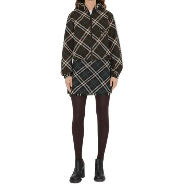 Burberry Checked Hooded Reversible Jacket-2