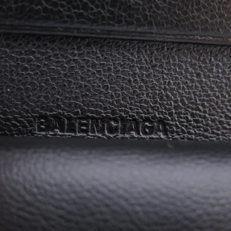 Balenciaga Neo Classic Leather Coin Purse Regular Unisex Black-4