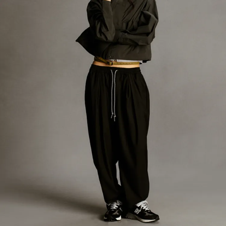 New Balance NB Grey SS25 Casual Pants Unisex Black-2
