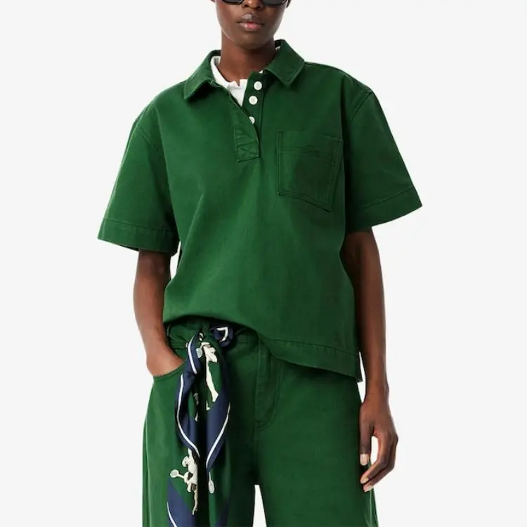 LACOSTE Polo Shirt Women's Green-2