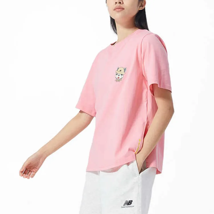 New Balance T Shirt Women's Pink-4