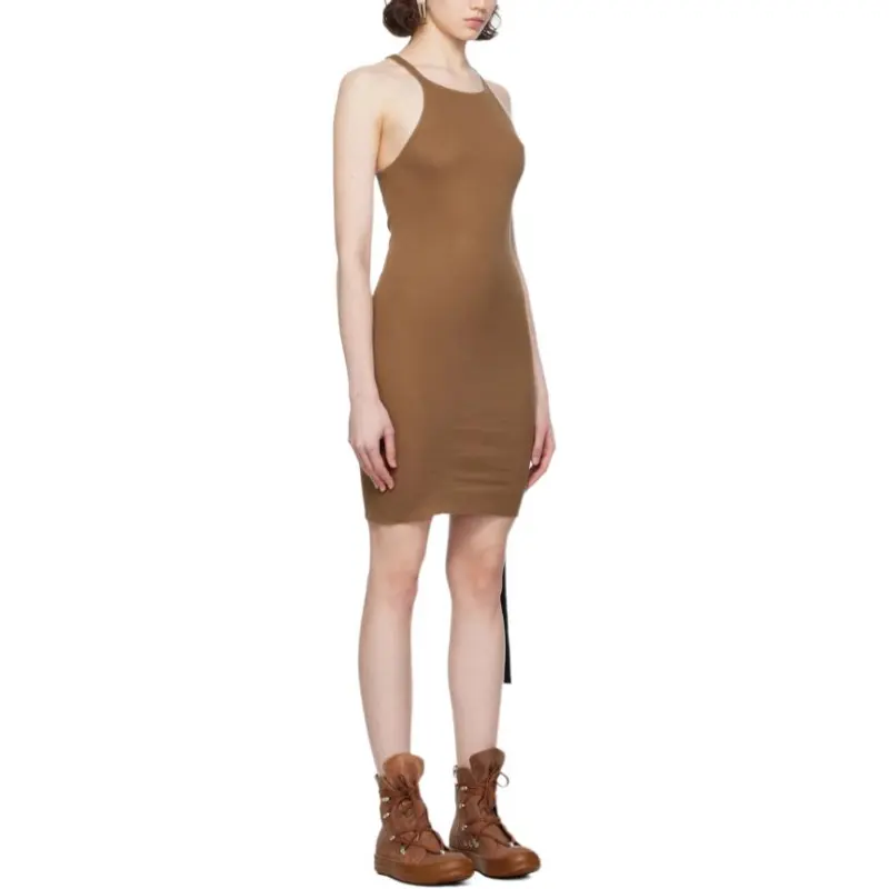 Rick Owens DRKSHDW Slip Dress Women's Camel-2
