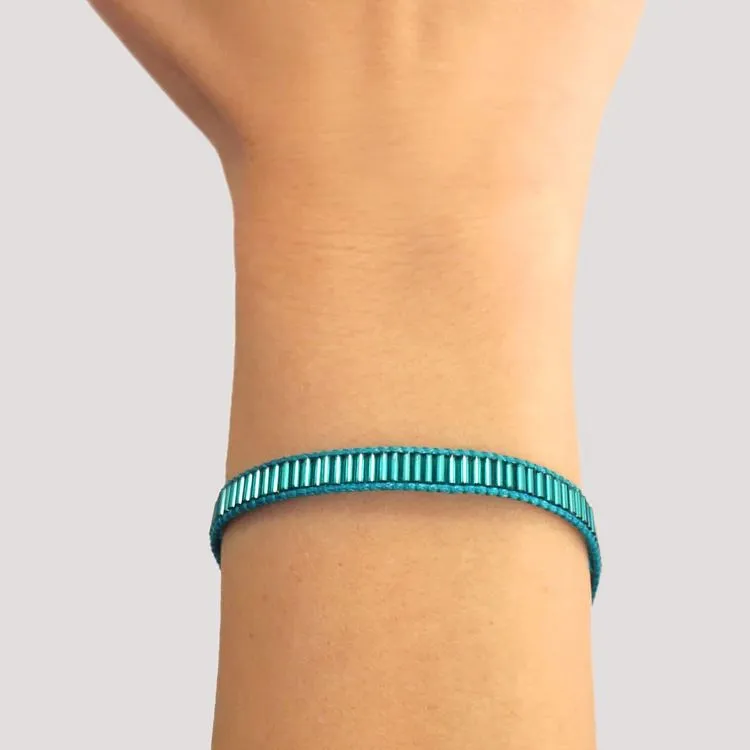 ANARTXY Crystal Stone Wristbands Women's Blue-2