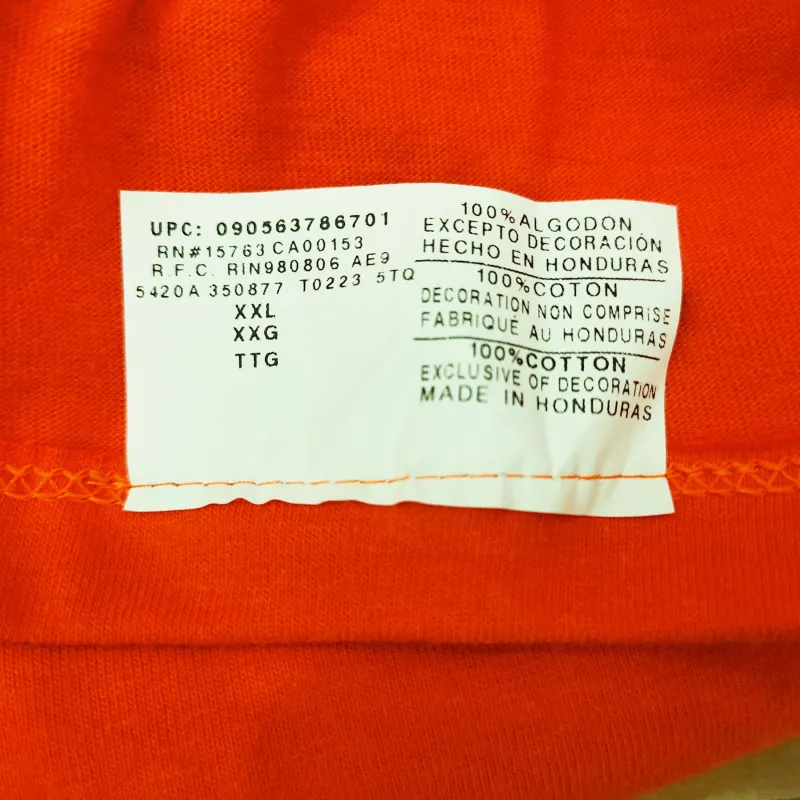 Champion T Shirt US Version Unisex Orange-2