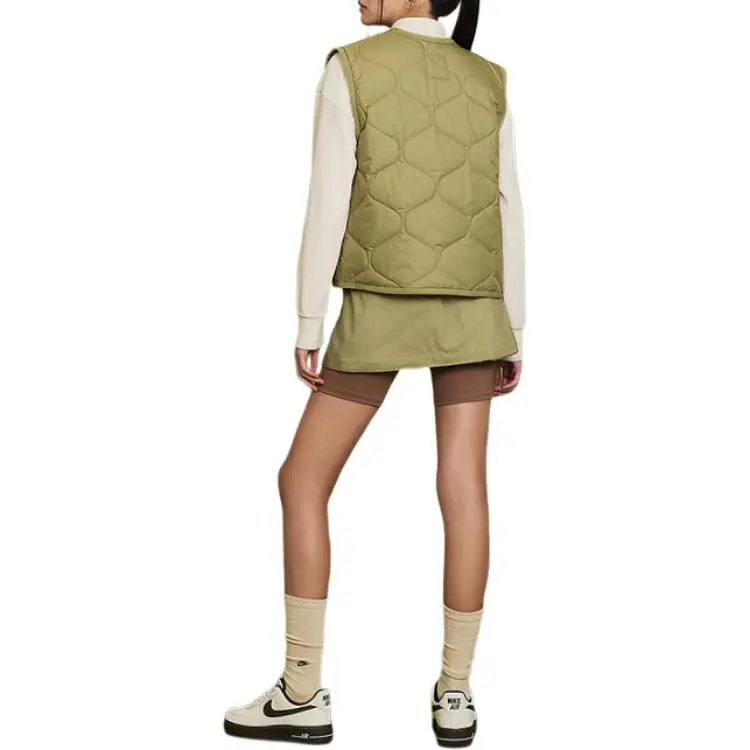 Nike Clothing Vests Women's Khaki-3