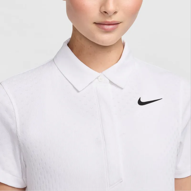Nike Women's Dri FIT ADV Short Sleeve Golf Polo Shirt Women's White-4