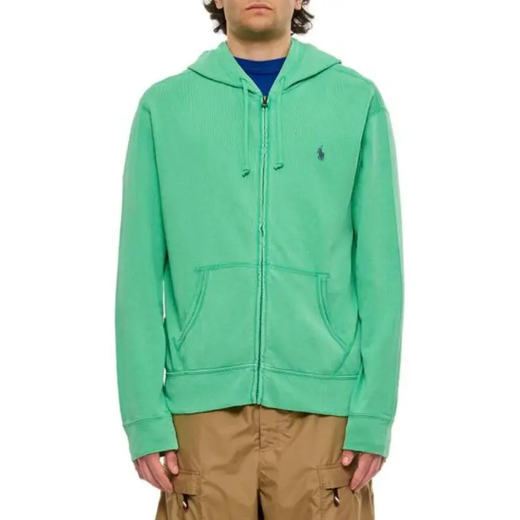 Polo Ralph Lauren Pony Embroidered Zipped Drawstring Hoodie-2