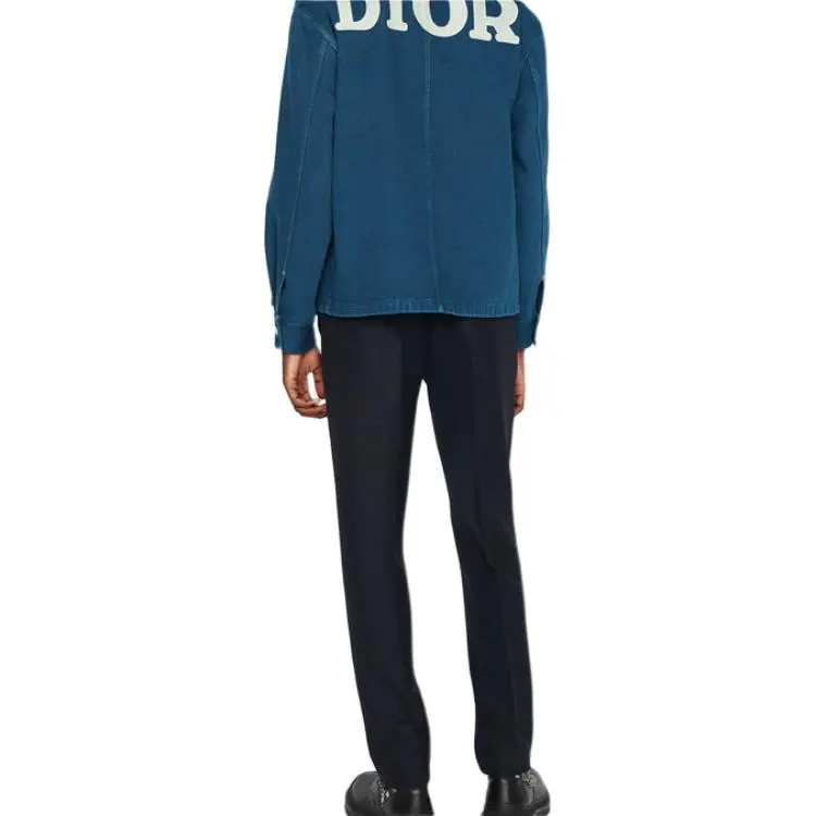 DIOR Dior Quarterly New Products Denim Jacket Men's Blue-3