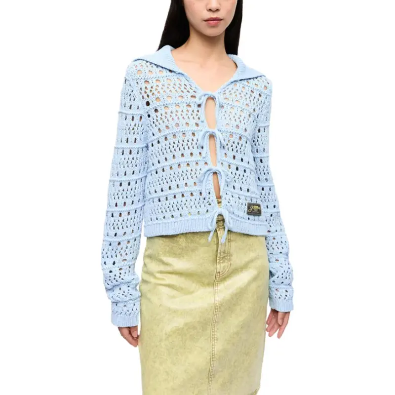 GANNI Open knit Cardigan-2