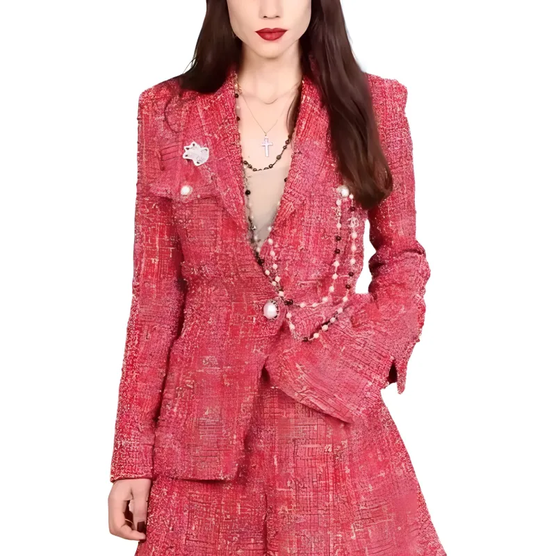 CHANEL 19P Jackets & Coats Women's Red-2