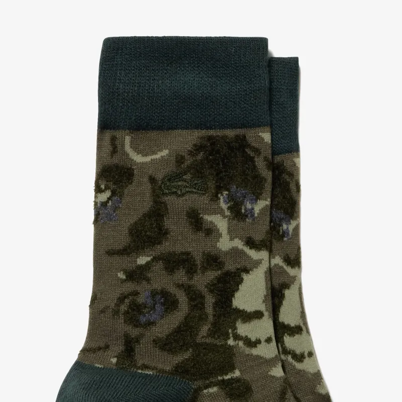 LACOSTE Mid Calf Socks Men's 1 Pack Green-1