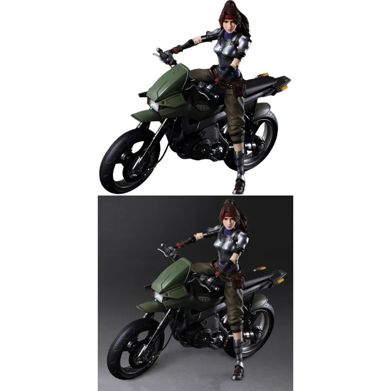 SQUARE ENIX Play Arts Kai Final Fantasy 7 Remake Jessie And Motorcycle Set Action Figures-2