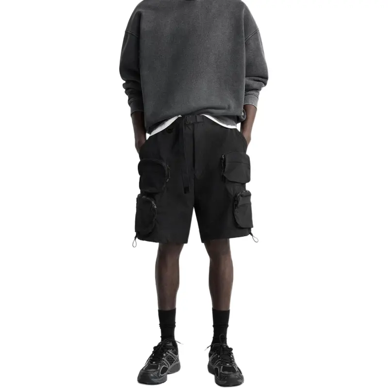 ZARA Casual Shorts Men Black-3