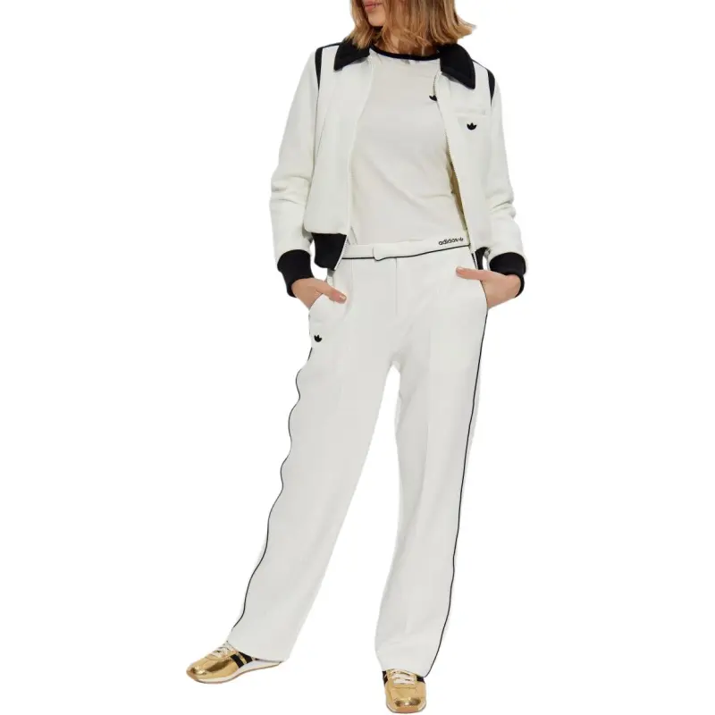 Adidas Women's Premium Collared Track Top Off White-1