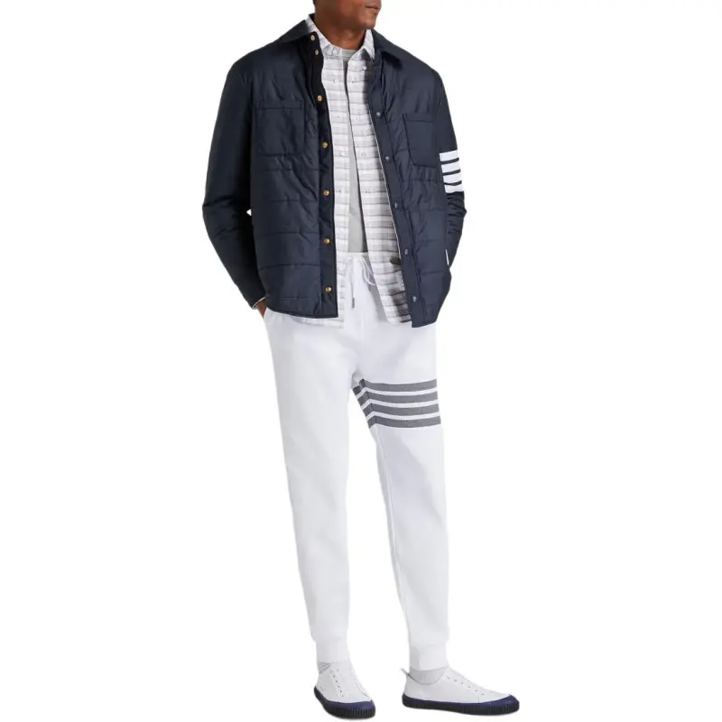 THOM BROWNE Jackets Men Blue-3