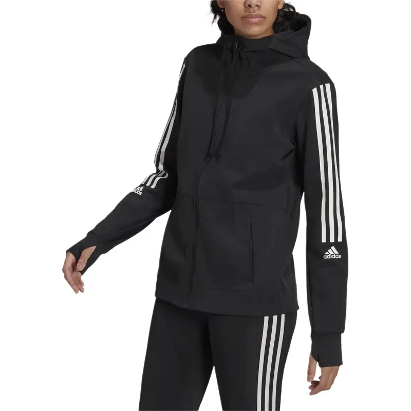 Adidas Jackets Coats International Version Women's Black-4