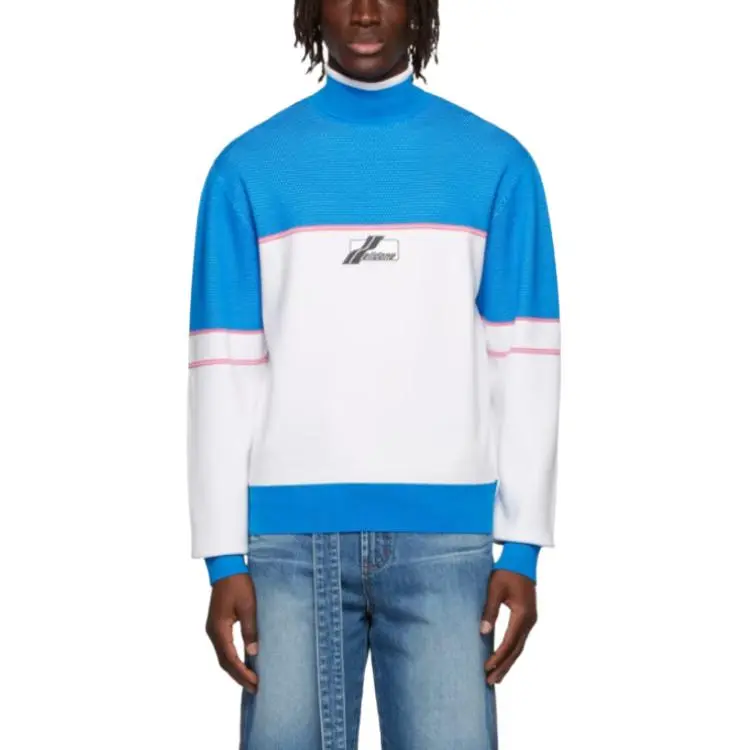 WE11DONE SS22 Sweater Unisex Blue-3