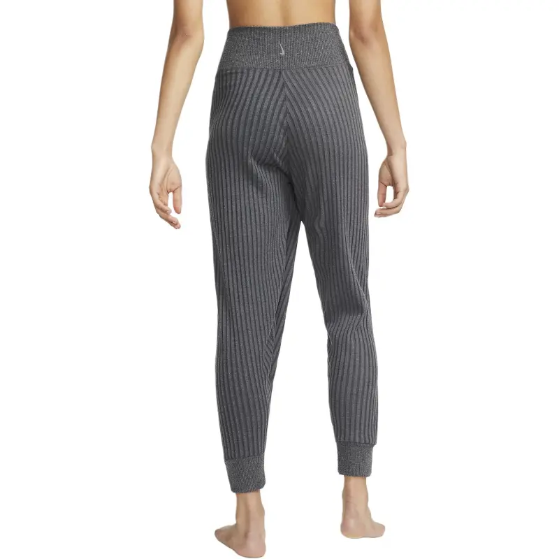 Nike Yoga Luxe Knitted Sports Pants Women's Black/Mixed Color/Smoke Gray-1