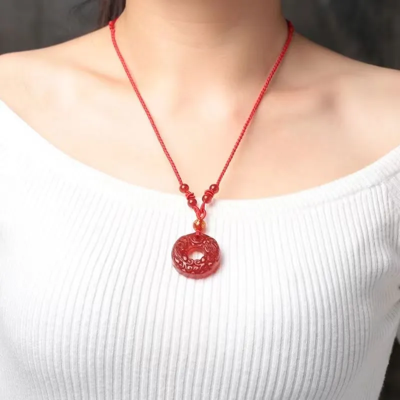 JUNWEN Jade Necklaces Unisex-3