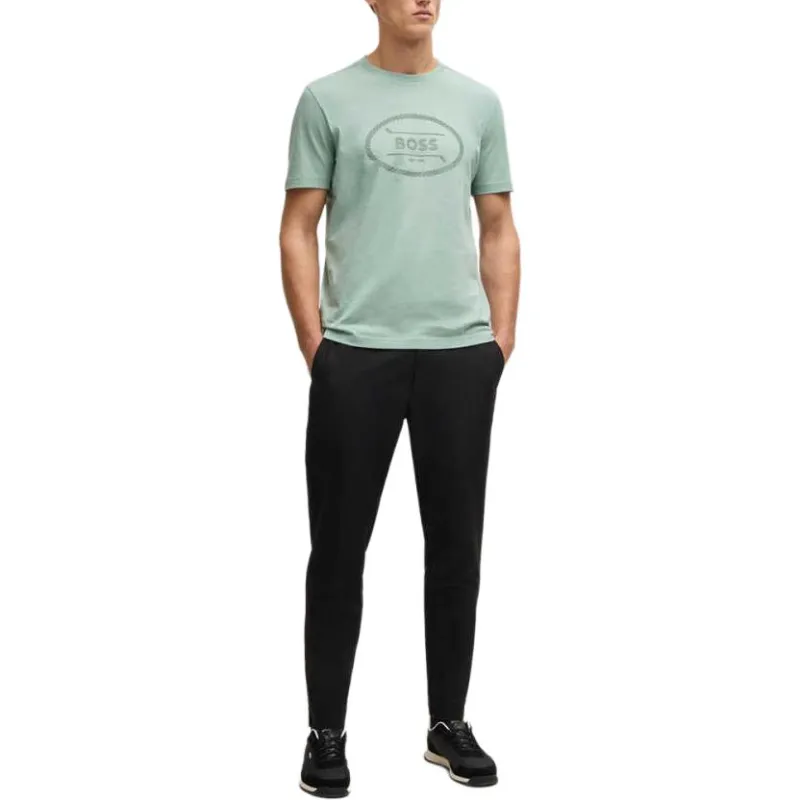 HUGO BOSS SS25 T Shirt Men's Aqua Green-1