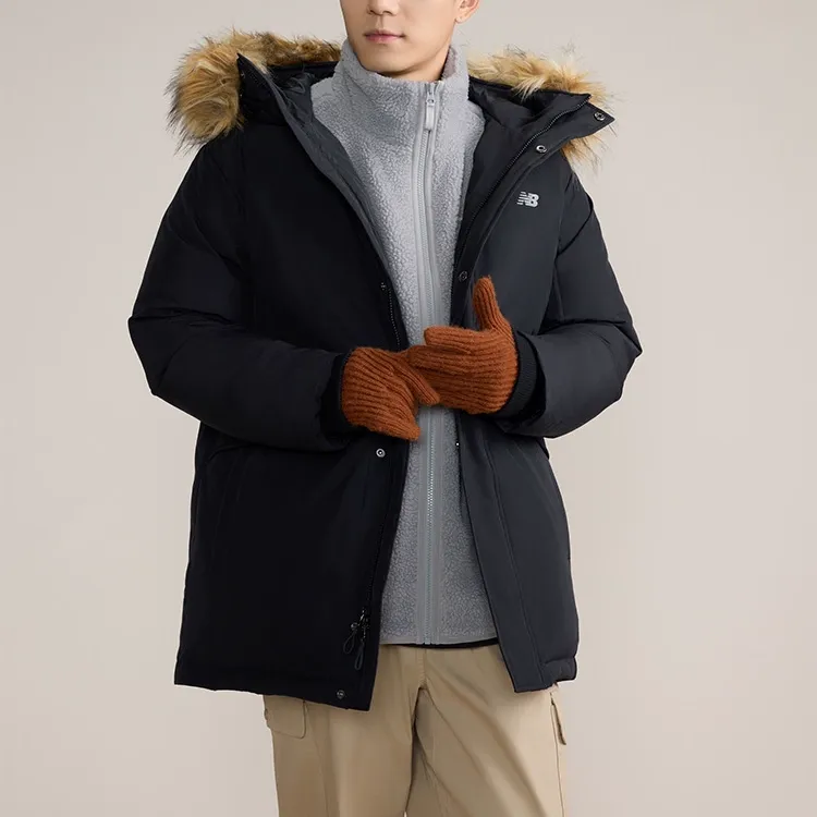 New Balance Casual Down Jacket Down Jacket Men Black-2