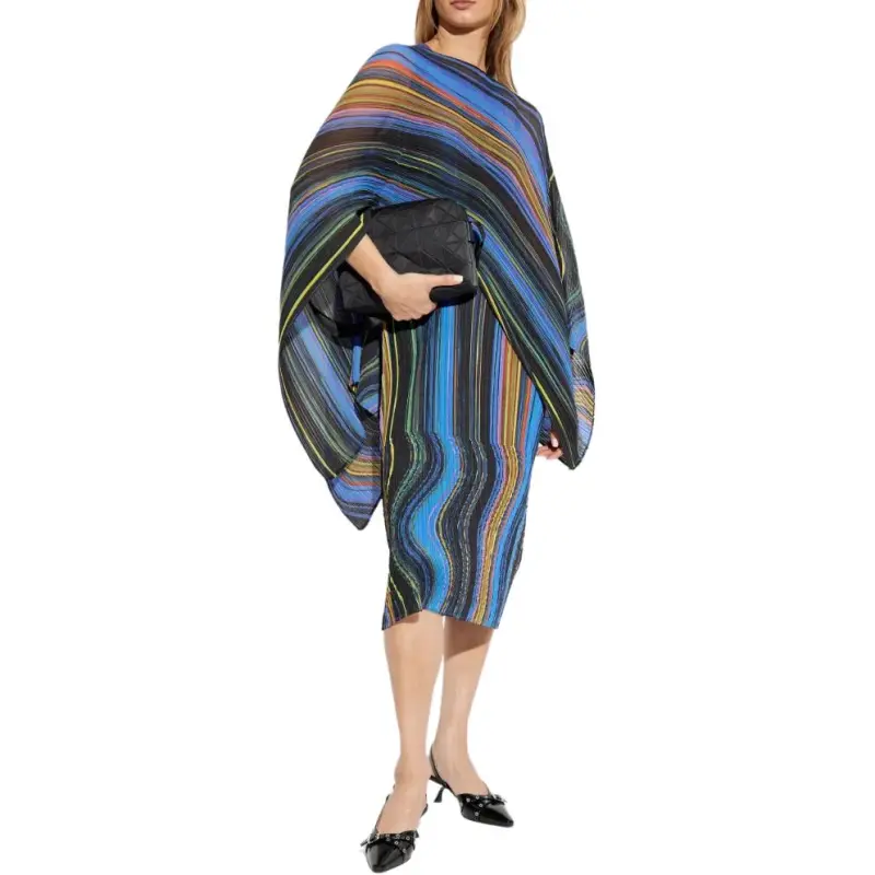 PLEATS PLEASE ISSEY MIYAKE Multicolor Poncho-1