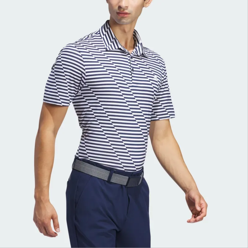 Adidas Ultimate365 Mesh Print Polo Shirt Polo Shirt Men's Blue-4