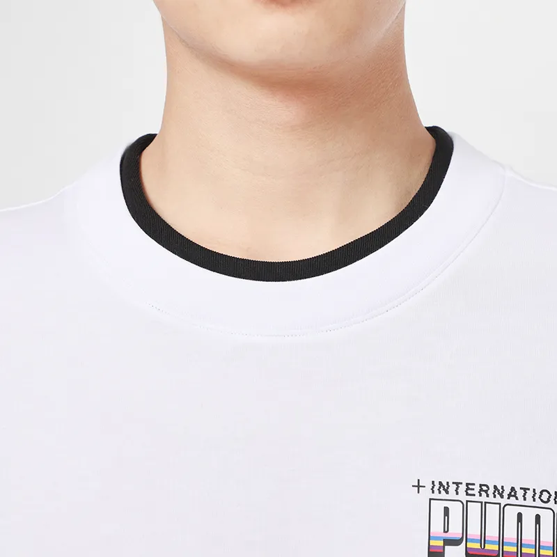 PUMA T-Shirts Men White-5
