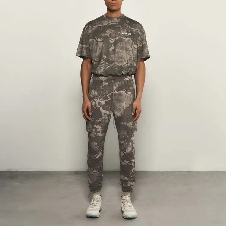 REPRESENT Knitted Sweatpants Men Camouflage-1