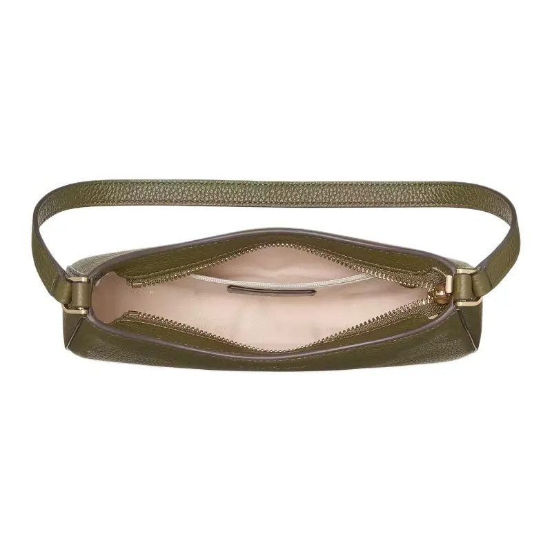 Kate Spade Leather Shoulder Bag Trumpets Women's Seaweed Green-3