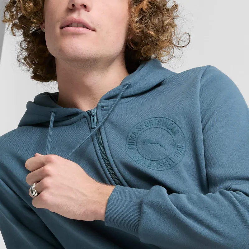 PUMA Tonal Collection Graphic Men's Full-Zip Hoodie-3