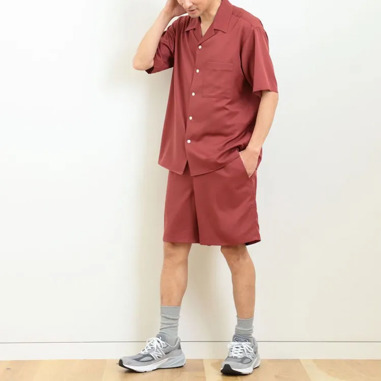 Beams Casual Shorts Men Brick Red-5