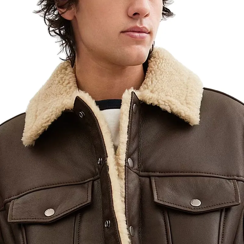 COACH Jackets & Coats Men's Brown-3