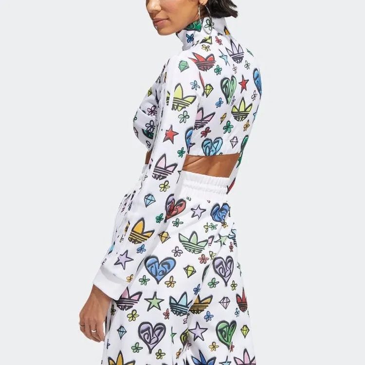Adidas Originals Cropped Coats Women's White-2
