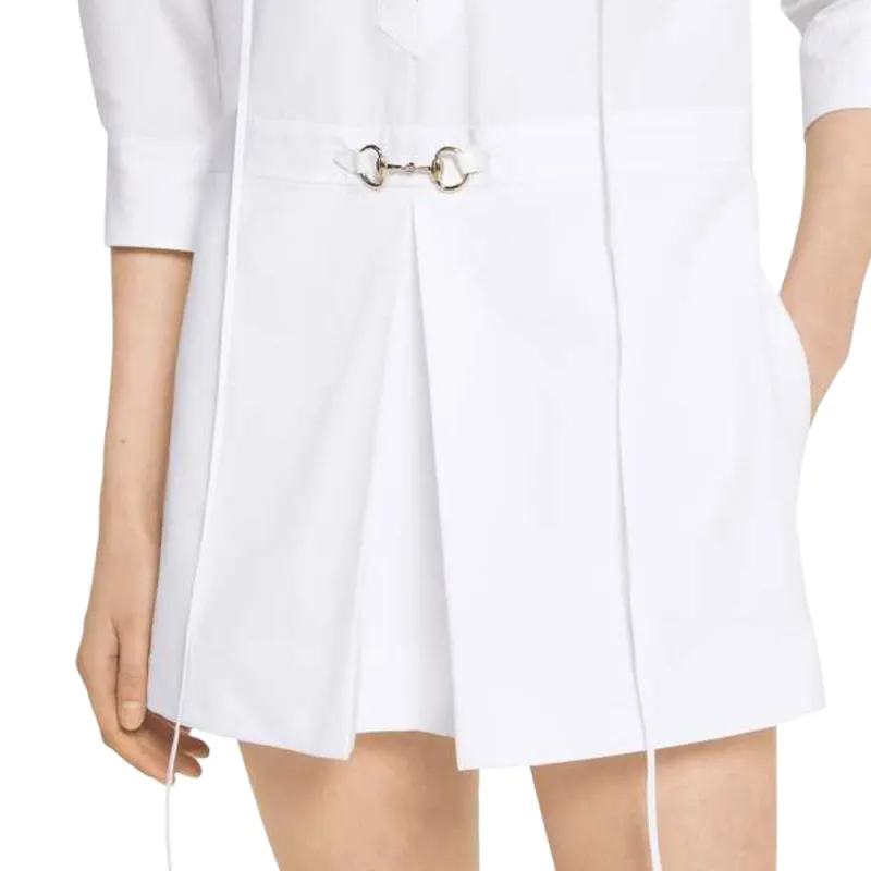 GUCCI SS25 Long Sleeved Dress Women's White-3