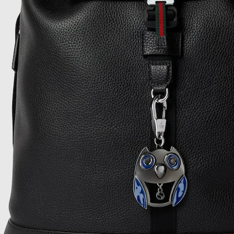 GUCCI Metal, Enamel Keychains Unisex Silver-3