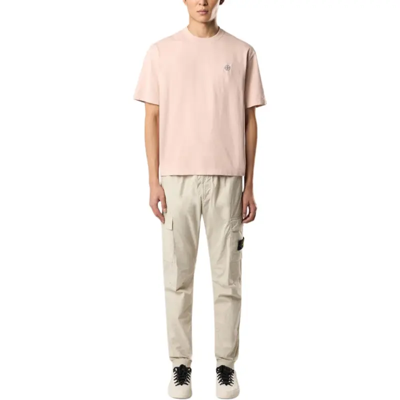 STONE ISLAND Logo Patch Short Sleeved T Shirt-1