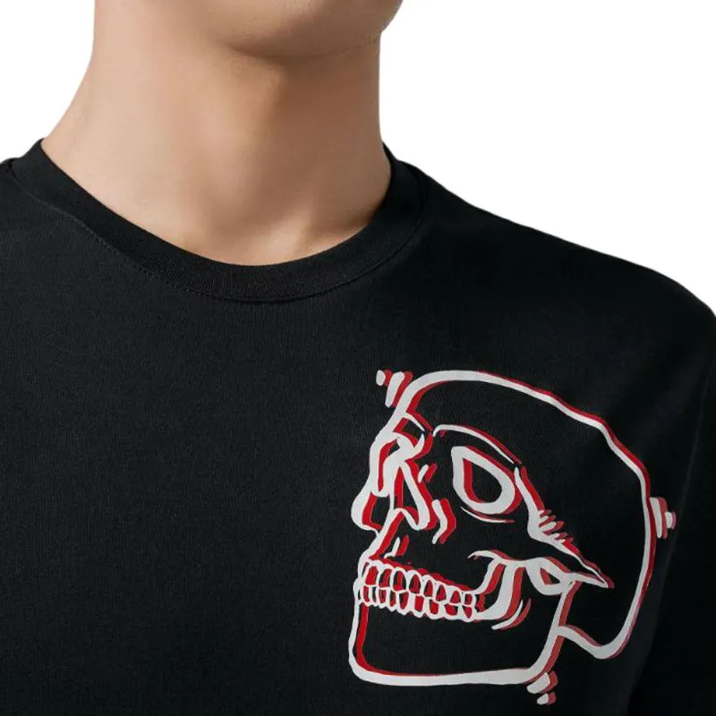 PHILIPP PLEIN Skull print Round neck T shirt-4