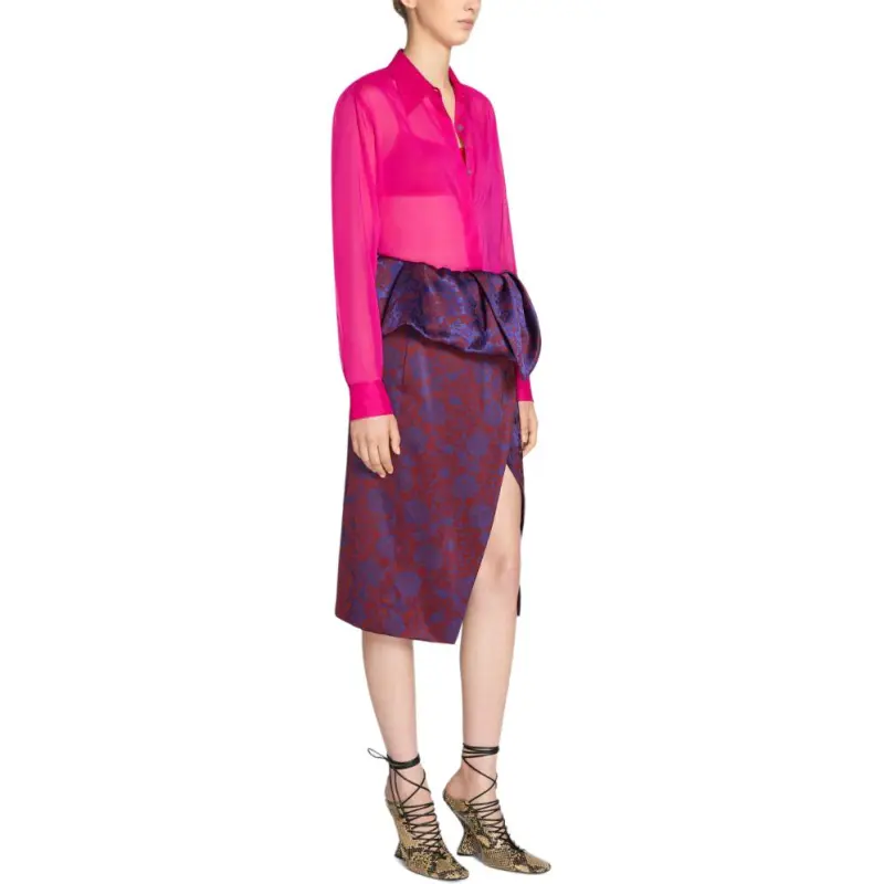 DRIES VAN NOTEN Fitted Silk Shirt-2