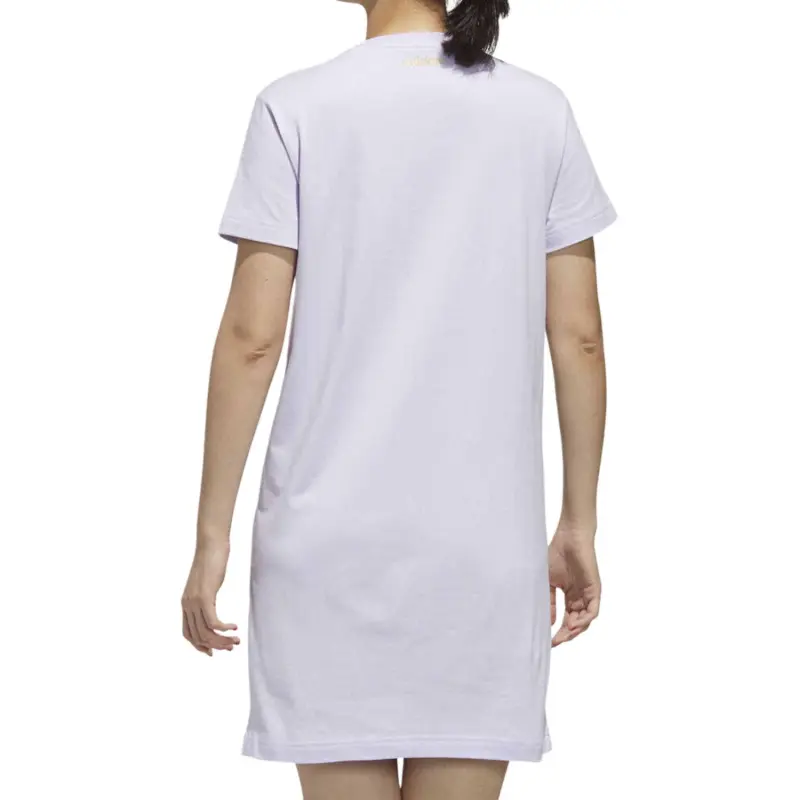 Adidas Short Sleeved Dress Women's Purple-2