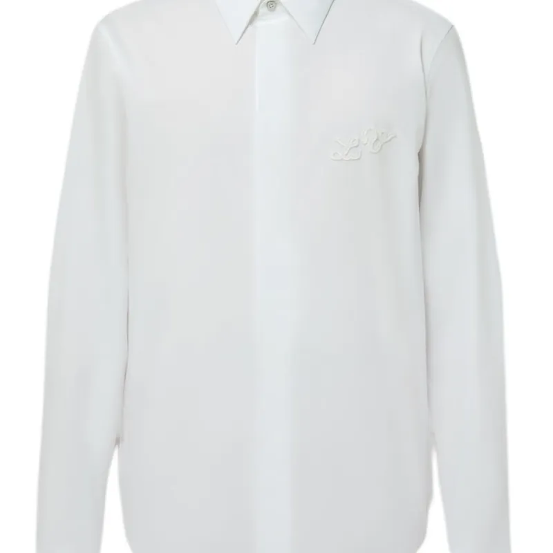 LOUIS VUITTON Long Sleeved Cotton Shirt-4
