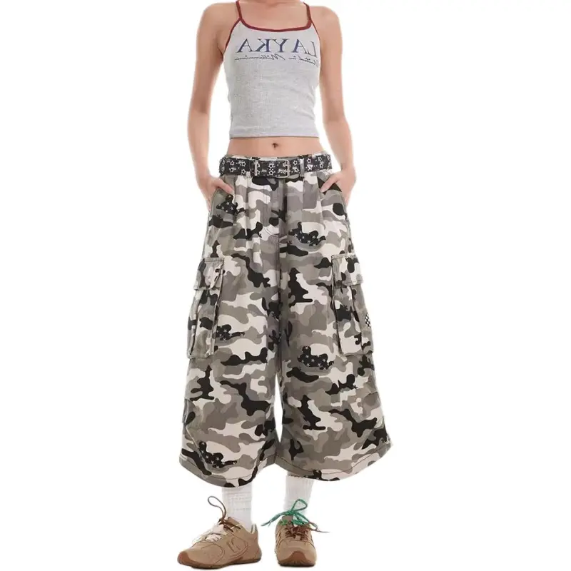 VINMUK Denim Shorts Unisex Camouflage-3