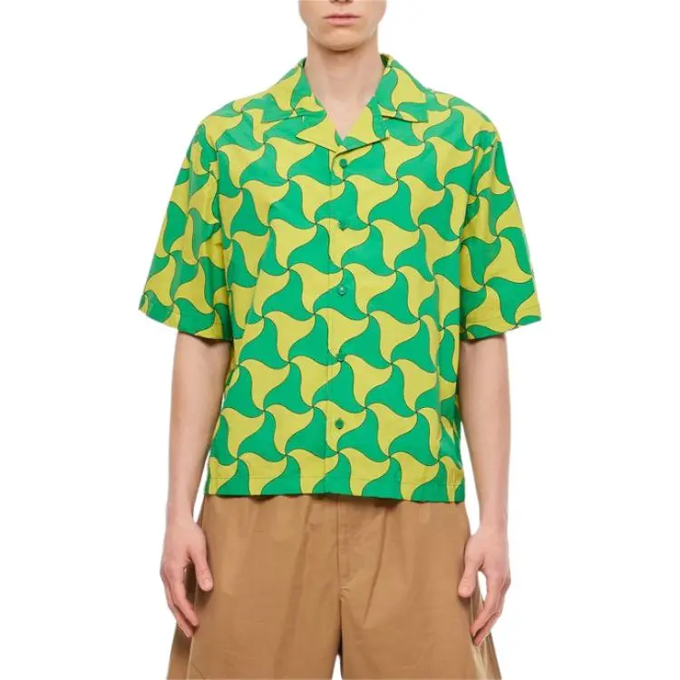 Bottega Veneta Shirts Men Green-2
