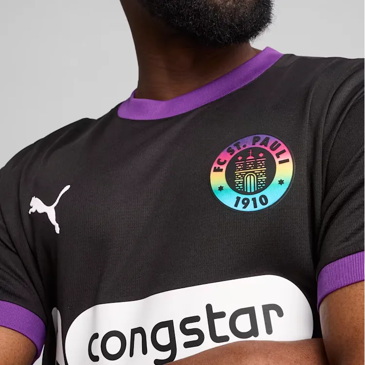 PUMA FC St. Pauli FW24 Third Jersey Soccer Jerseys Men's Black-5