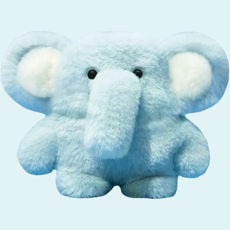 Sopi Compatibility With Apple AirPods 4/2/3/4th Generation/AirPods Pro/Pro 2 Plush Blue Elephant Headphone Cases-1
